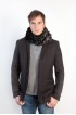 Black mink fur scarf-stole
